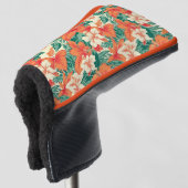 Hawaïaanse Vibe esthetische tropische bloemen patr Golfheadcover (3/4 voorkant)