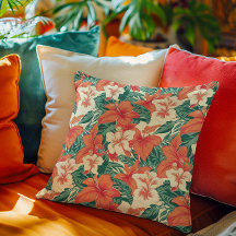 Hawaïaanse vibe esthetische tropische bloemen patr