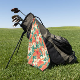 Hawaïaanse vibe tropische bloemen patroon golfhanddoek