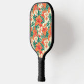 Hawaïaanse vibe tropische bloemen patroon pickleball paddle (Links)