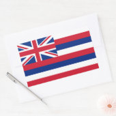 Hawaïaanse vlag rechthoekige sticker (Envelop)