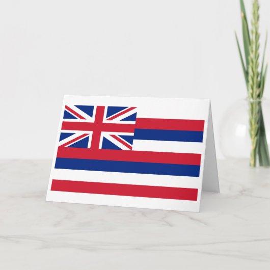 Hawaiaanse vlag, vlag van Hawaï Kaart (Voorkant)