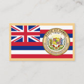Hawaïaanse Vlag & Zegel, Vlag van Hawaï Visitekaartje (Voorkant)
