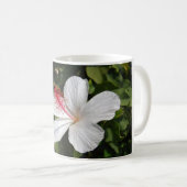 Hawaïaanse witte hibiscus koffiemok (Voorkant rechts)