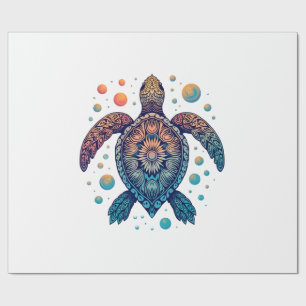 Hawaiaanse zeeschildpad Tie-Dye Hawaii Vakantie St Cadeaupapier