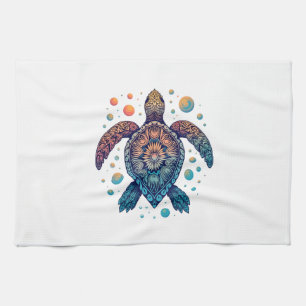 Hawaiaanse zeeschildpad Tie-Dye Hawaii Vakantie St Theedoek