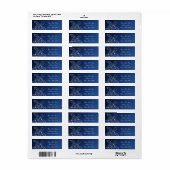 Hawaiaanse zeeschildpad wit op blauwe strandbruilo etiket (Full Sheet)