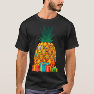 Hawaiaanse Zomer Tropisch Fruit Ananas Kerstmis T-shirt