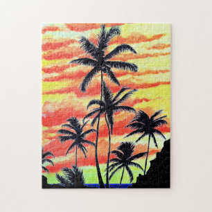 Hawaiaanse Zonsondergang Coco Palms  Legpuzzel