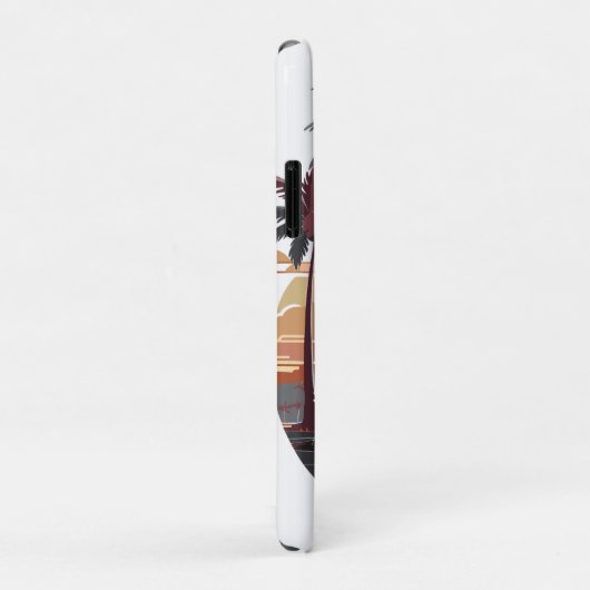 Hawaïaanse zonsondergang met palmboom. Case-Mate iPhone case (Achterkant/rechts)