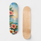 Hawaiaanse Zonsondergang Persoonlijk Skateboard (Voorkant)
