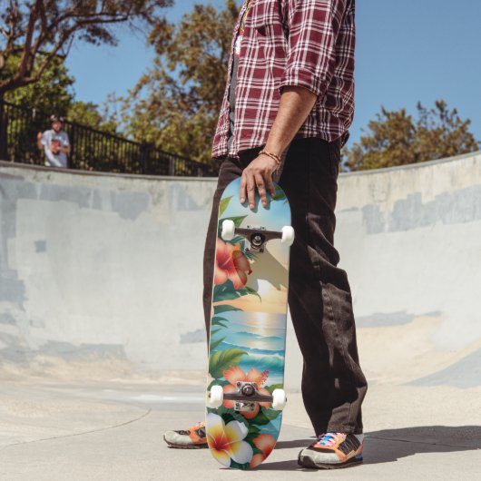 Hawaiaanse Zonsondergang Persoonlijk Skateboard (Buiten 2)
