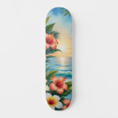 Hawaiaanse Zonsondergang Persoonlijk Skateboard (Voorkant)