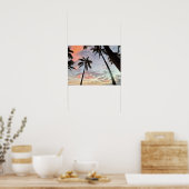 Hawaiaanse zonsondergang poster (Keuken)