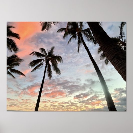 Hawaiaanse zonsondergang poster (Voorkant)