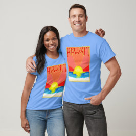Hawaïaanse zonsondergang vanaf Kona T-shirt