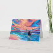 Hawaïaanse zonsopgang Aloha of Mahalo kaart (Voorkant)