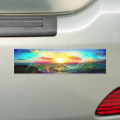 Hawaiaanse zonsopgang bumpersticker (Op auto)
