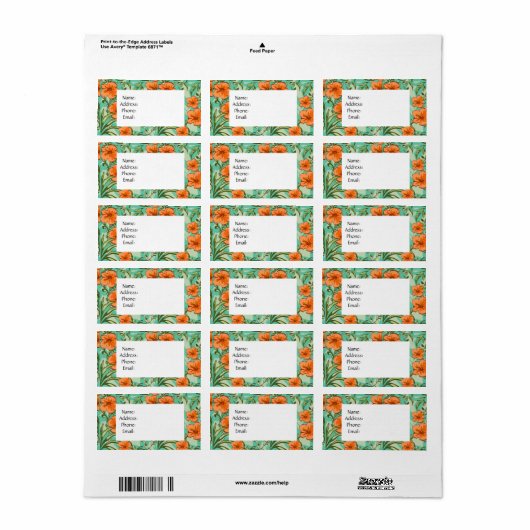 HAWAÏAN ART LABEL (Full Sheet)