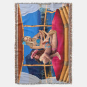 HAWAÏAN FANTASY WRESTLAND DEKEN (Voorkant Verticaal)