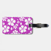 HAWAÏAN HULA (HIBISCUS) BERRY BAGAGELABEL (Achterkant horizontaal)