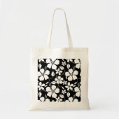 HAWAÏAN HULA (HIBISCUS) BLACK CANVAS TAS (Voorkant)