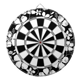 HAWAÏAN HULA (HIBISCUS) BLACK DARTBORD