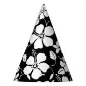 HAWAÏAN HULA (HIBISCUS) BLACK FEESTHOEDJES (Links)