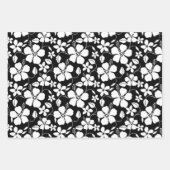 HAWAÏAN HULA (HIBISCUS) BLACK INPAKPAPIER VEL (Voorkant 2)