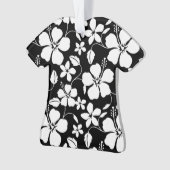 HAWAÏAN HULA (HIBISCUS) BLACK ORNAMENT (voorkant)