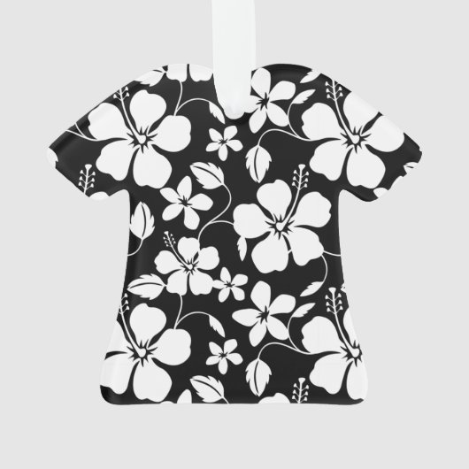 HAWAÏAN HULA (HIBISCUS) BLACK ORNAMENT (achterkant)