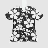 HAWAÏAN HULA (HIBISCUS) BLACK ORNAMENT (voorkant)