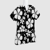 HAWAÏAN HULA (HIBISCUS) BLACK ORNAMENT (voorkant)