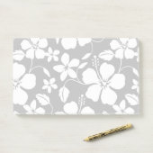 HAWAÏAN HULA (HIBISCUS) BLACK POST-IT® NOTES (Op bureau)