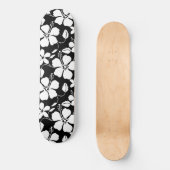 HAWAÏAN HULA (HIBISCUS) BLACK SKATEBOARD (Voorkant)
