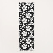 HAWAÏAN HULA (HIBISCUS) BLACK YOGAMAT (Voorkant)