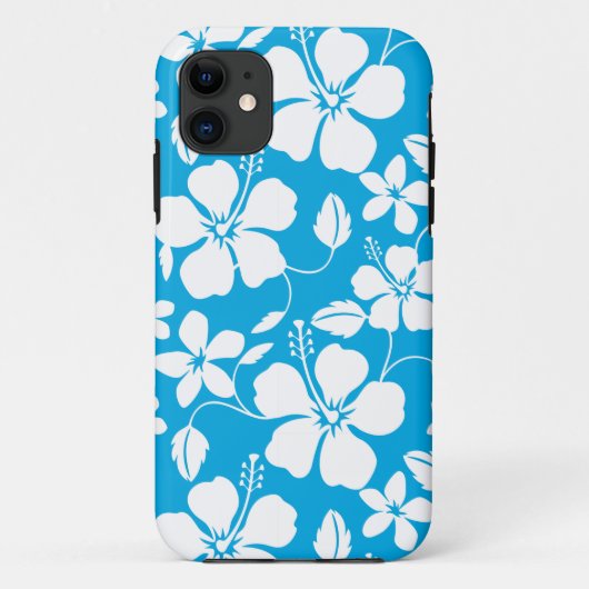 HAWAÏAN HULA (HIBISCUS) BLAUW Case-Mate iPhone CASE (Achterkant)