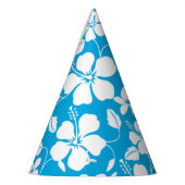 HAWAÏAN HULA (HIBISCUS) BLAUW FEESTHOEDJES (Links)