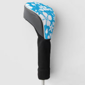 HAWAÏAN HULA (HIBISCUS) BLAUW GOLFHEADCOVER (Schuin)
