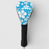 HAWAÏAN HULA (HIBISCUS) BLAUW GOLFHEADCOVER (Voorkant)