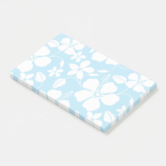 HAWAÏAN HULA (HIBISCUS) BLAUW POST-IT® NOTES (Schuin)