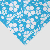 HAWAÏAN HULA (HIBISCUS) BLAUW TISSUEPAPIER (Detail)