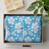 HAWAÏAN HULA (HIBISCUS) BLAUW TISSUEPAPIER (Geschenk)