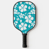 HAWAÏAN HULA (HIBISCUS) BLAUWGROEN PICKLEBALL PADDLE (Voorkant)