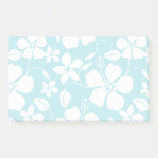 HAWAÏAN HULA (HIBISCUS) BLAUWGROEN POST-IT® NOTES (Voorkant)