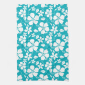 HAWAÏAN HULA (HIBISCUS) BLAUWGROEN THEEDOEK (Verticaal)