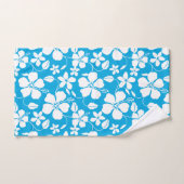 HAWAÏAN HULA (HIBISCUS) BLUE BATH TOWEL SET BAD HANDDOEK (Handdoek)