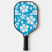 HAWAÏAN HULA (HIBISCUS) BLUE PICKLEBALL PADDLE (Achterkant)