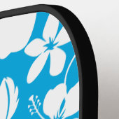 HAWAÏAN HULA (HIBISCUS) BLUE PICKLEBALL PADDLE (Links Detail)