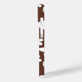 HAWAÏAN HULA (HIBISCUS) BREWN Case-Mate iPhone CASE (Achterkant / Links)